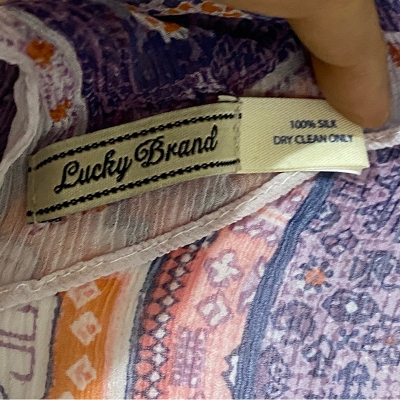 Lucky Brand Women’s Silk Scarf Tapestry Print - Picture 4 of 7